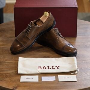 Bally Men's Brown Leather Dress Shoes